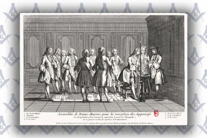 табель первого градуса масонства ч/б