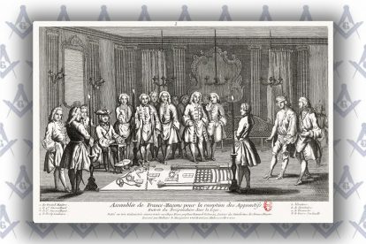 табель первого градуса масонства ч/б