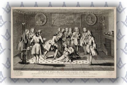 табель третьего градуса масонства ч/б 2