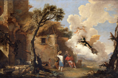 Сальватор Роза. Астрея прощается с пастухами. Музей истории искусств, Вена